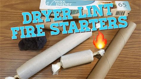 DIY Dryer Lint Fire Starter : Upcycled Fire Starters - YouTube