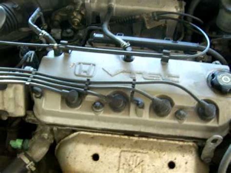 97 honda accord engine knocking - YouTube