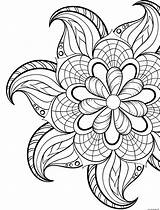 Flower Mandala Sketch Coloring Page sketch template
