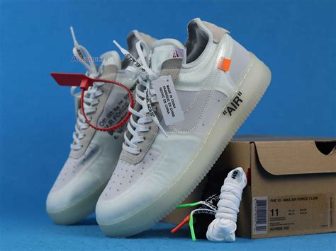 Off-White x Nike Air Force 1 Low The Ten AO4606-100 White/White-Sail ...