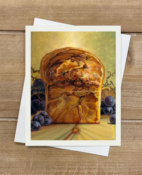 The Bread of Life print - religious art featuring the bread of life, the journey of Jesus and ...