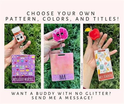 Badge Buddy Build Your Own Badge Buddy Personalized Keycard - Etsy | Badge buddy, Personalised ...