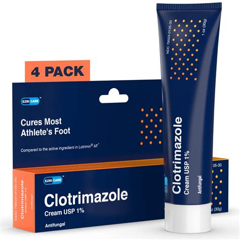 Buy EzriCare Clotrimazole Antifungal Cream 1% - Clinically Proven Anti ...