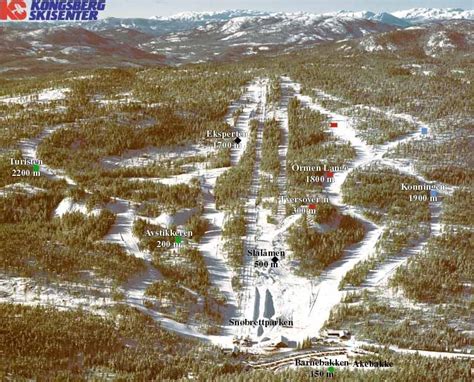 Kongsberg Trail map - Freeride