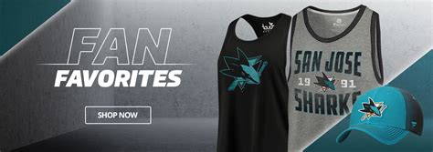 San Jose Sharks Gear - Buy Sharks Apparel, Jerseys, Hats & Merchandise ...