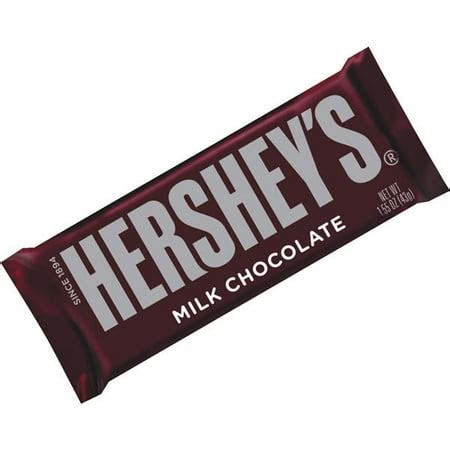 Hershey's Milk Chocolate Candy Bar, 1.55 oz - Walmart.com