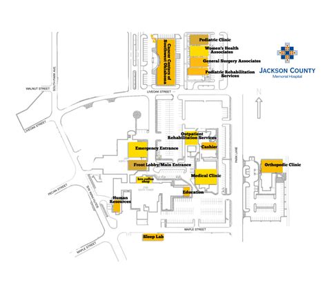 Hospital Map - Jackson County Memorial Hospital