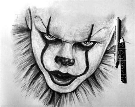 Pennywise portrait sketch by Cleicha on DeviantArt