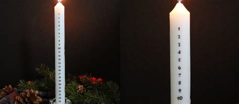 DIY Advent Candle For Christmas - Wild Amor