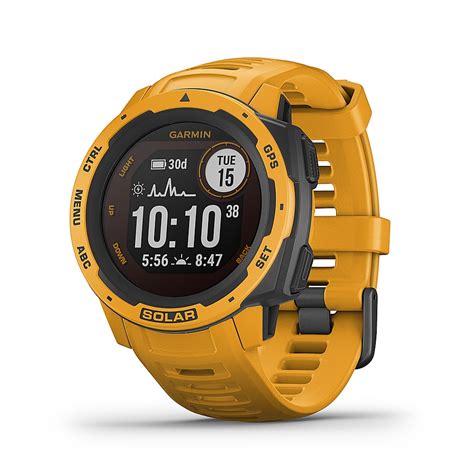 Garmin Instinct® Solar Rugged GPS Smartwatch 45mm Sunburst Sunburst 010 ...