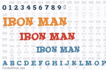 Iron Man Font Download - Fonts4Free