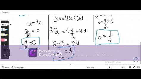 ESTEQUIOMETRIA. Balanceo método algebraico. Ejercicio 1d y 1e DI RISIO ...