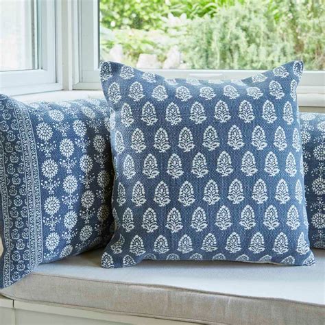 Navy Cushions | Navy Blue Cushions | Weaver Green