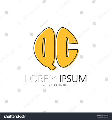 Qc Logo Vector Graphic Sphere Branding Stock Vector (Royalty Free ...