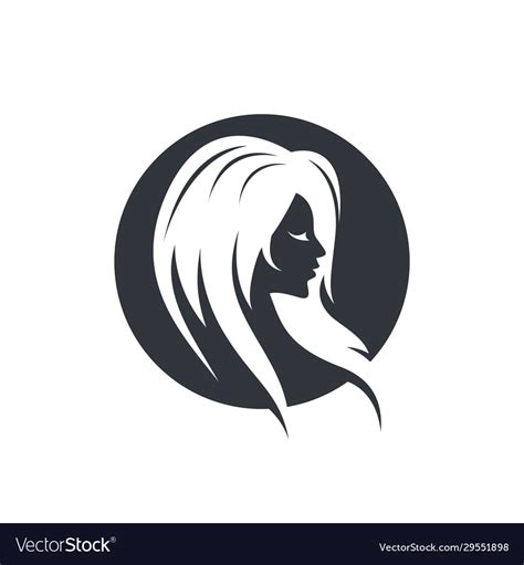 Hair salon logo icon Royalty Free Vector Image