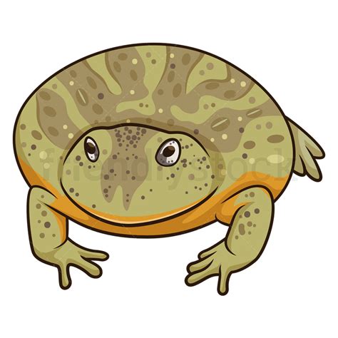 Cartoon Goliath Frog Clipart Vector Illustration - FriendlyStock