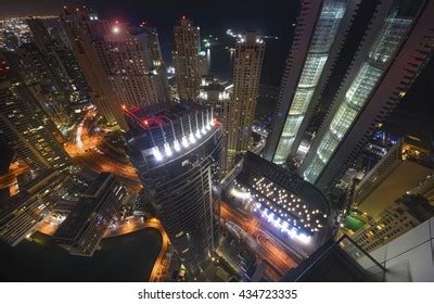 Dubai Marina Night View City Artificial Stock Photo 434723335 | Shutterstock