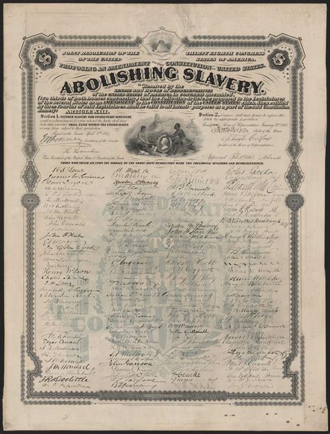 From Slavery to Freedom: The 13th Amendment | National Museum of ...