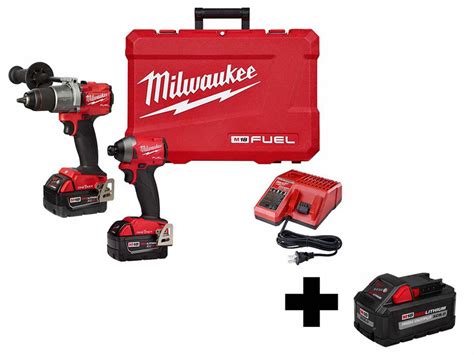 MILWAUKEE M18 FUEL, Tool Combo Kit - 2, 18V DC Voltage, Number of Tools ...