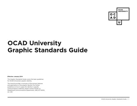 OCAD University | PDF document | Branding Style Guides