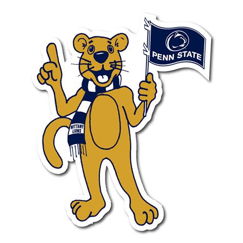 Mini 4" Nittany Lion Cartoon Mascot Magnet | Lion's Pride