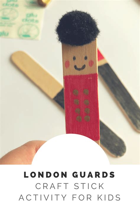 London guards craft stick activity – Artofit