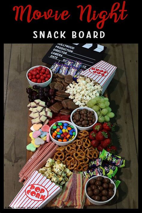 Movie Night Snack Board | Movie night snacks, Family movie night snacks, Movie night food