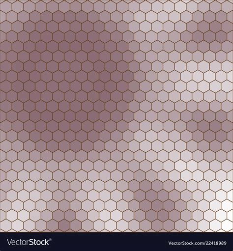 Abstract hexagon grid shape a flower Royalty Free Vector