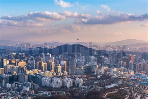 Seoul City Skyline, The best view of South Korea | Stock image | Colourbox