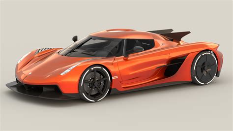 Orange koenigsegg jesko absolut 3D model - TurboSquid 1626601