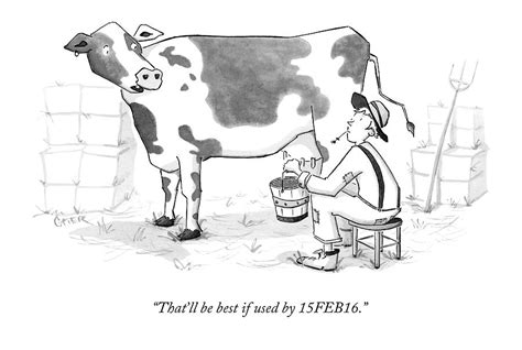 A Cow Says To The Farmer Who Milks Him Drawing by Chris Cater - Pixels