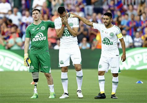 Chapecoense crash survivor returns to pitch at Barcelona