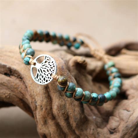 Tree of Life African Jasper Bracelet