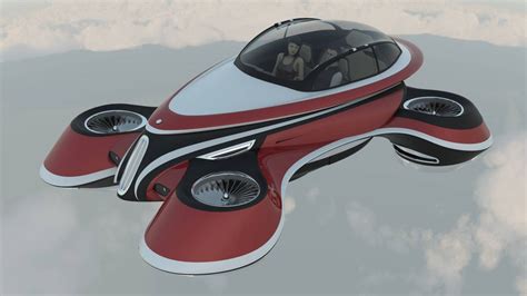 Lazzarini Hover Coupe is probably the world's first retro-styled flying car | Flying car, Hover ...