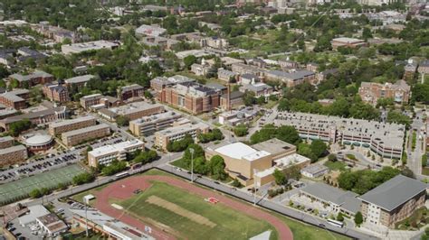 Private college campus, Morehouse College, Georgia Aerial Stock Photo ...