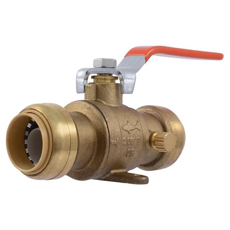 SharkBite SharkBite-1 inch Ball Valve w/drain and Mounting Bracket ...