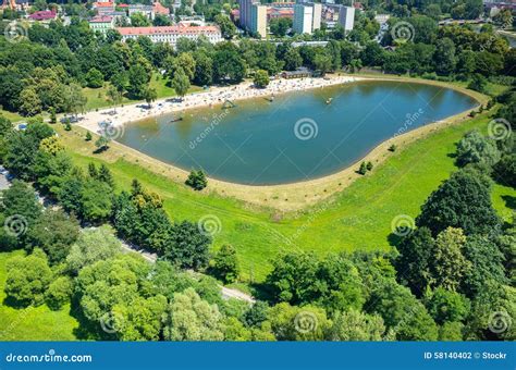 Aerial View on the Swimming Pool Stock Photo - Image of aerial, beauty: 58140402