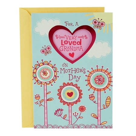 Hallmark, Sticker Very Loved Grandma, Mother's Day Greeting Card, for ...