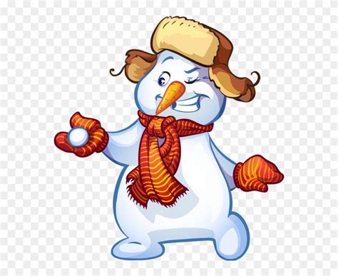 Funny Cartoon Snowman Clipart (#4013563) - PinClipart