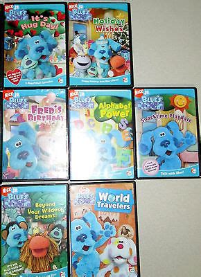 Blues Clues DVD Lot Bluestock, Shapes and Colors, First Holiday ...