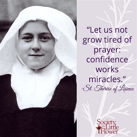 St. Therese pray for us in confidence and trust. #InspiredByTherese # ...