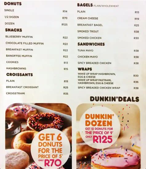 DUNKIN DONUTS MENU SINGAPORE & UPDATED PRICES 2024