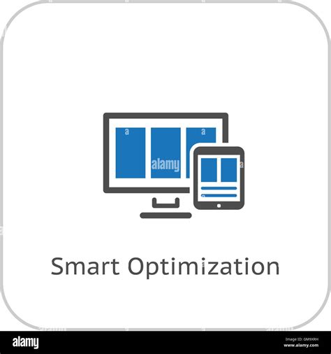 Smart Optimization Icon. Business Concept. Flat Design Stock Vector ...