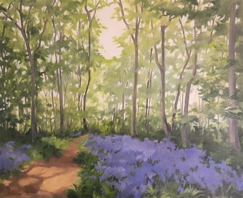 Bluebell Woods | Dawn Reader, Fine Artist: Paintings