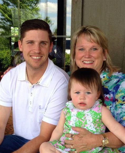 Denny Hamlin with his mom & daughter on Mother's Day