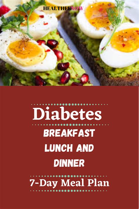 7-Day Meal Plan For Diabetics: Low Carb Meals in 2020 | Diabetic meal plan, 7 day meal plan ...