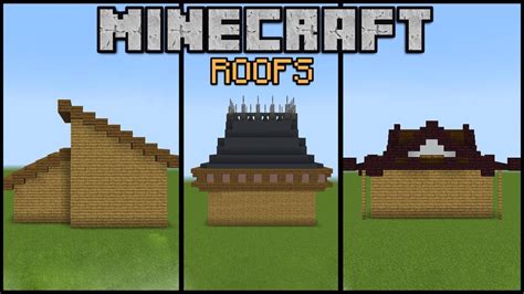 10 Minecraft Roof Designs! (Minecraft Build School) - YouTube