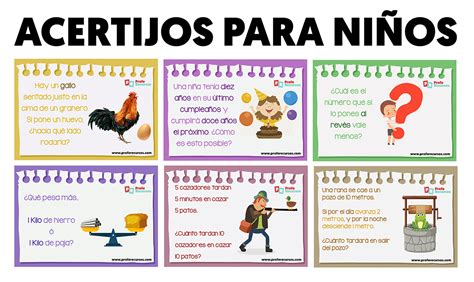 Acertijos Cortos y Fáciles para Niños | Acertijos Infantiles