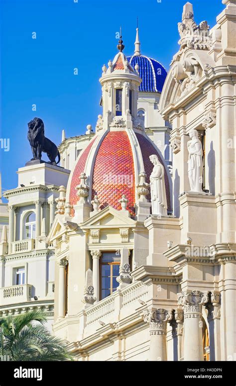 Town Hall, Valencia, Spain Stock Photo - Alamy