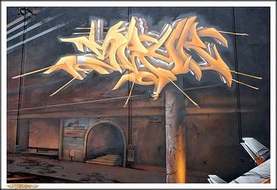 Graffiti on the wall: 3D Murals Graffiti Art